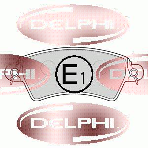 LP1517 Delphi pastillas de freno delanteras