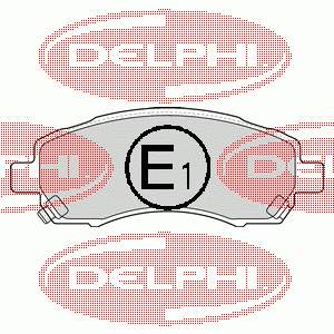 LP1545 Delphi pastillas de freno delanteras