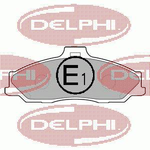 LP1555 Delphi pastillas de freno delanteras