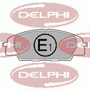 LP1559 Delphi pastillas de freno delanteras