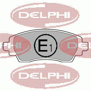 LP1560 Delphi pastillas de freno delanteras