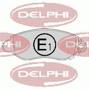 LP1582 Delphi pastillas de freno delanteras