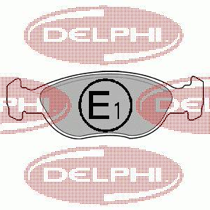 Pastillas de freno LP1586 Delphi