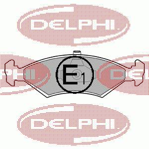 LP1604 Delphi pastillas de freno delanteras