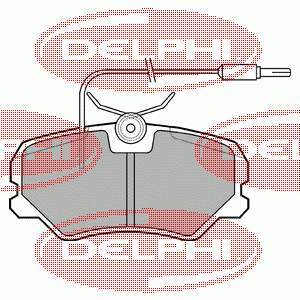 LP1606 Delphi pastillas de freno delanteras