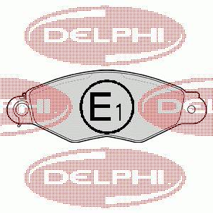 LP1610 Delphi pastillas de freno delanteras