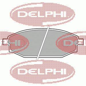 LP1665 Delphi pastillas de freno delanteras