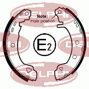 LS1402 Delphi zapatas de frenos de tambor traseras