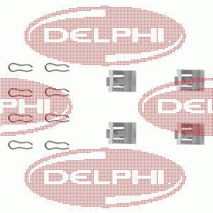 Juego de resortes de sujeción de pastillas de freno delanteras Delphi LX0075 precio, desde 3,51 EUR