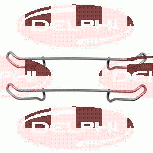 Conjunto De Muelles Almohadilla Discos Delanteros LX0076 Delphi