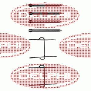 LX0081 Delphi juego de reparación, pastillas de frenos