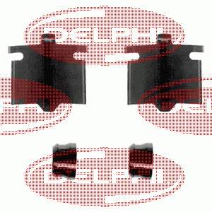 Conjunto De Muelles Almohadilla Discos Delanteros LX0082 Delphi