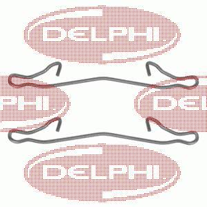 LX0088 Delphi conjunto de muelles almohadilla discos delanteros