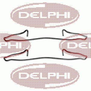 LX0123 Delphi conjunto de muelles almohadilla discos delanteros
