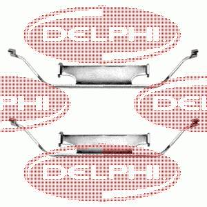 LX0135 Delphi conjunto de muelles almohadilla discos delanteros