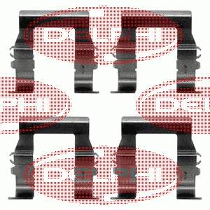 LX0171 Delphi conjunto de muelles almohadilla discos delanteros