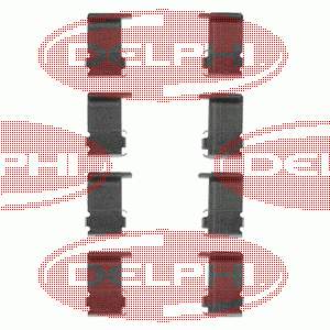 LX0226 Delphi conjunto de muelles almohadilla discos delanteros