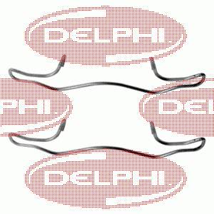 LX0236 Delphi conjunto de muelles almohadilla discos delanteros