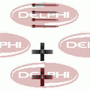 LX0263 Delphi juego de reparación, pastillas de frenos