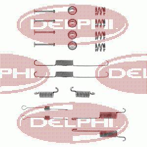 LY1039 Delphi kit de montaje, zapatas de freno traseras