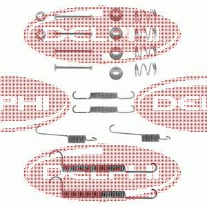 Kit de montaje, zapatas de freno traseras LY1048 Delphi
