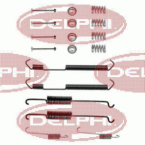 Kit de montaje, zapatas de freno traseras LY1063 Delphi