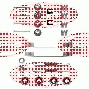 Kit de montaje, zapatas de freno traseras 1050635 Quick Brake