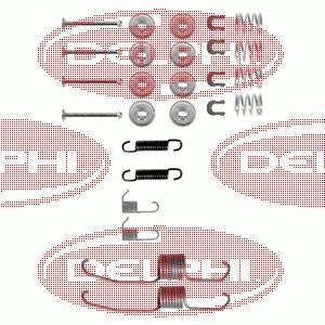Kit de montaje, zapatas de freno traseras LY1106 Delphi