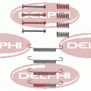 LY1115 Delphi kit de montaje, zapatas de freno traseras