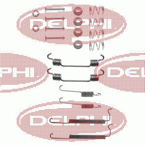 LY1133 Delphi kit de montaje, zapatas de freno traseras