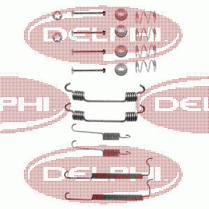 LY1134 Delphi kit de montaje, zapatas de freno traseras