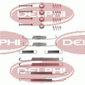 LY1206 Delphi kit de montaje, zapatas de freno traseras