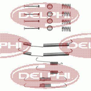 LY1228 Delphi kit de montaje, zapatas de freno traseras