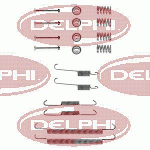 LY1232 Delphi kit de montaje, zapatas de freno traseras