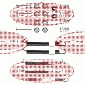 Kit de montaje, zapatas de freno traseras 1050759 Quick Brake