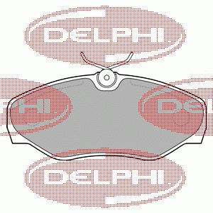 Pastillas de freno delanteras Delphi LP1695