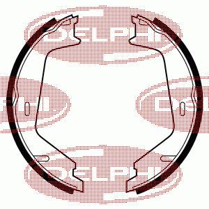 Comprar LS1884 Delphi Juego de zapatas de frenos, freno de estacionamiento