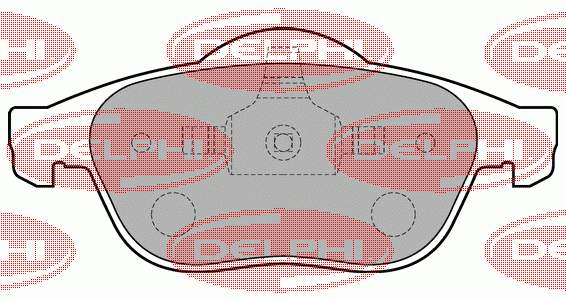 LP1708 Delphi pastillas de freno delanteras