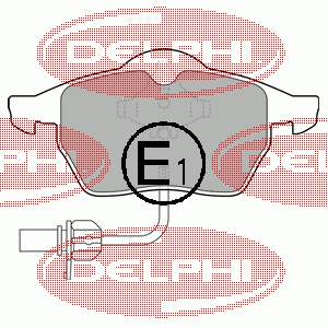 Comprar LP1672 Delphi Pastillas delanteras de freno