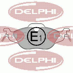 LP1673 Delphi Pastillas delanteras