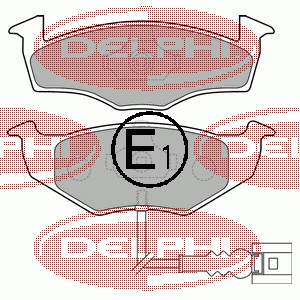 LP1709 Delphi pastillas de freno delanteras