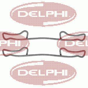 LX0294 Delphi conjunto de muelles almohadilla discos traseros