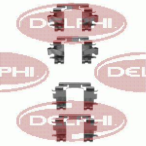 LX0298 Delphi conjunto de muelles almohadilla discos delanteros