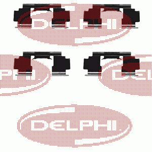 LX0301 Delphi conjunto de muelles almohadilla discos delanteros