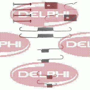 Kit de montaje, zapatas de freno traseras LY1266 Delphi