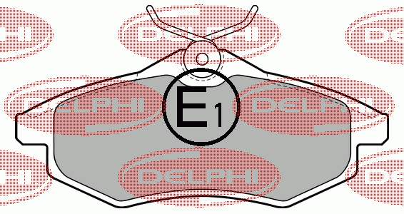 LP1716 Delphi pastillas de freno delanteras