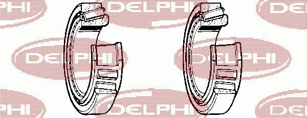 BK265 Delphi cojinete de rueda trasero