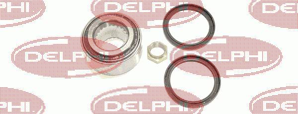 BK349 Delphi cubo de rueda delantero