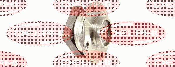 BK341 Delphi cubo de rueda trasero
