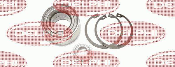 BK1077 Delphi cojinete de rueda delantero
